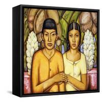 Indian Wedding; Casamiento Indio, (Oil on Canvas)-Alfredo Ramos Martinez-Framed Stretched Canvas