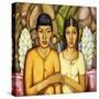 Indian Wedding; Casamiento Indio, (Oil on Canvas)-Alfredo Ramos Martinez-Stretched Canvas