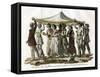 Indian Wedding Procession, C19th Century-null-Framed Stretched Canvas