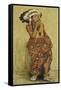 Indian with Blanket-Eanger Irving Couse-Framed Stretched Canvas