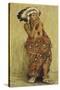 Indian with Blanket-Eanger Irving Couse-Stretched Canvas