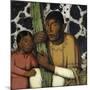 Indian with Cactus (Tempera on Paper)-Alfredo Ramos Martinez-Mounted Giclee Print