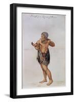 Indian Woman and Baby of Pomeiooc-John White-Framed Premium Giclee Print