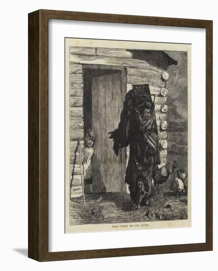 Indian Woman and Sick Papoose-Arthur Boyd Houghton-Framed Giclee Print