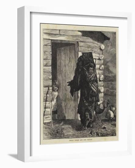 Indian Woman and Sick Papoose-Arthur Boyd Houghton-Framed Giclee Print