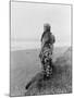 Indian Woman in Primitive Dress Edward Curtis Photograph-Lantern Press-Mounted Art Print