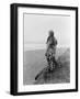 Indian Woman in Primitive Dress Edward Curtis Photograph-Lantern Press-Framed Art Print