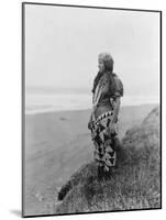 Indian Woman in Primitive Dress Edward Curtis Photograph-Lantern Press-Mounted Art Print