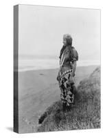 Indian Woman in Primitive Dress Edward Curtis Photograph-Lantern Press-Stretched Canvas
