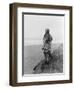 Indian Woman in Primitive Dress Edward Curtis Photograph-Lantern Press-Framed Art Print