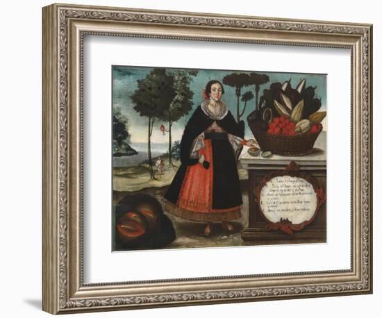 Indian Woman in Special Attire, c.1783-Vicente Alban-Framed Giclee Print