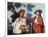 Indian Woman, Mixed Race Child and Spanish Man, Painting, Mexico, 18th Century-null-Framed Giclee Print