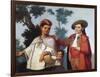 Indian Woman, Mixed Race Child and Spanish Man, Painting, Mexico, 18th Century-null-Framed Giclee Print