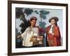 Indian Woman, Mixed Race Child and Spanish Man, Painting, Mexico, 18th Century-null-Framed Giclee Print