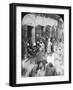Indian Women Grinding Corn Between Two Round Stones, Delhi, India, 1900s-null-Framed Giclee Print