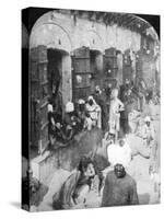 Indian Women Grinding Corn Between Two Round Stones, Delhi, India, 1900s-null-Stretched Canvas