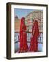 Indian women in color saris, Palace of the Wind, Jaipur, India-Adam Jones-Framed Photographic Print