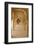 Indian Women under Arches, Amber Fort Palace, Jaipur, Rajasthan, India, Asia-Peter Barritt-Framed Photographic Print
