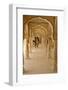 Indian Women under Arches, Amber Fort Palace, Jaipur, Rajasthan, India, Asia-Peter Barritt-Framed Photographic Print