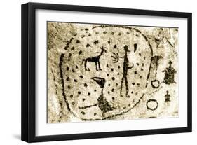 Indian Writings at Naramata Near Penticton, B.C., Canada, ca. 1937-null-Framed Giclee Print