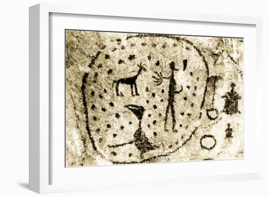 Indian Writings at Naramata Near Penticton, B.C., Canada, ca. 1937-null-Framed Giclee Print