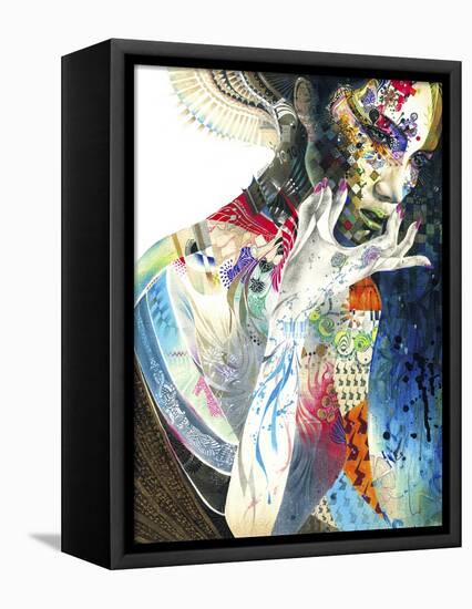 Indian-Minjae-Framed Stretched Canvas