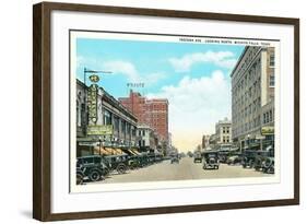 Indiana Avenue, Wichita Falls-null-Framed Art Print