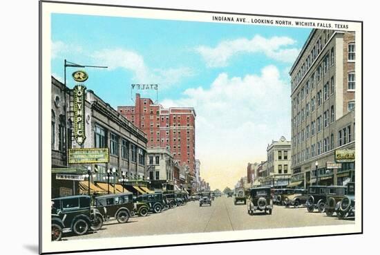 Indiana Avenue, Wichita Falls-null-Mounted Art Print