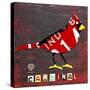 Indiana Cardinal-Design Turnpike-Stretched Canvas