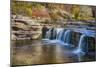 Indiana, Cataract Falls Recreation Area, Upper Cataract Waterfalls-Rona Schwarz-Mounted Photographic Print