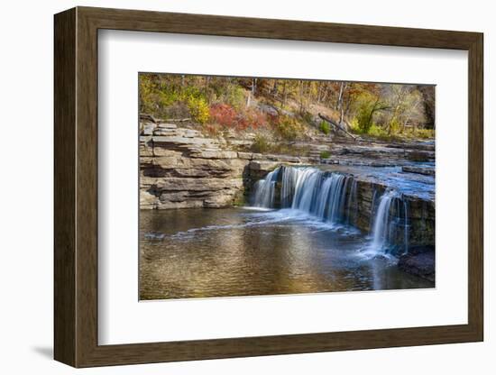 Indiana, Cataract Falls Recreation Area, Upper Cataract Waterfalls-Rona Schwarz-Framed Photographic Print