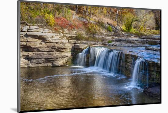 Indiana, Cataract Falls Recreation Area, Upper Cataract Waterfalls-Rona Schwarz-Mounted Photographic Print