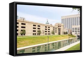 Indiana Central Canal, Indianapolis, Indiana, Usa-Sopotniccy-Framed Stretched Canvas