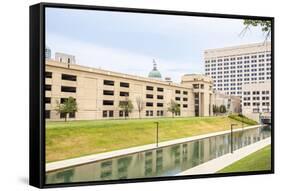 Indiana Central Canal, Indianapolis, Indiana, Usa-Sopotniccy-Framed Stretched Canvas