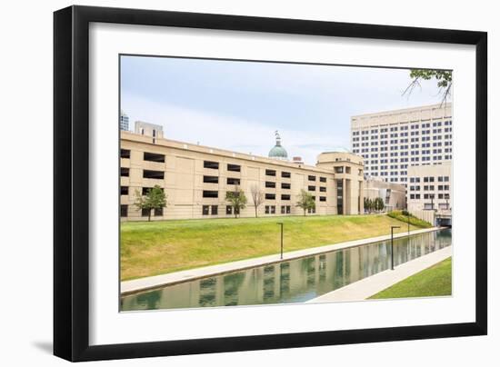 Indiana Central Canal, Indianapolis, Indiana, Usa-Sopotniccy-Framed Photographic Print