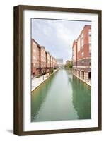 Indiana Central Canal, Indianapolis, Indiana, Usa-Sopotniccy-Framed Photographic Print