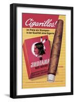 Indiana Cigarillos-null-Framed Art Print