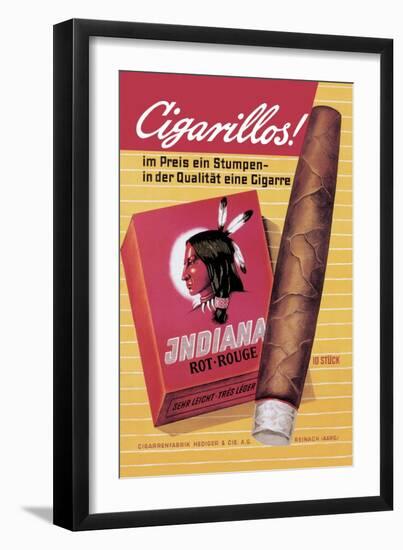 Indiana Cigarillos-null-Framed Art Print