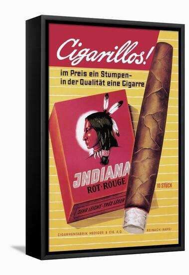 Indiana Cigarillos-null-Framed Stretched Canvas