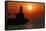 Indiana Dunes lighthouse at sunset, Indiana Dunes, Indiana, USA-Anna Miller-Framed Stretched Canvas