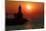 Indiana Dunes lighthouse at sunset, Indiana Dunes, Indiana, USA-Anna Miller-Mounted Photographic Print