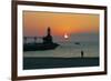 Indiana Dunes lighthouse at sunset, Indiana Dunes, Indiana, USA-Anna Miller-Framed Photographic Print