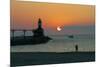 Indiana Dunes lighthouse at sunset, Indiana Dunes, Indiana, USA-Anna Miller-Mounted Photographic Print