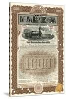Indiana, Illinois and Iowa Rail Road Company Share Certificate-null-Stretched Canvas