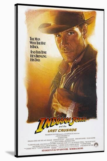 Indiana Jones and the Last Crusade, US Advance Poster, Harrison Ford, 1989-null-Stretched Canvas