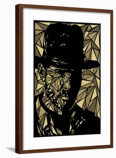 Indiana Jones-Cristian Mielu-Framed Art Print