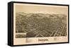 Indiana, Pennsylvania - Panoramic Map-Lantern Press-Framed Stretched Canvas