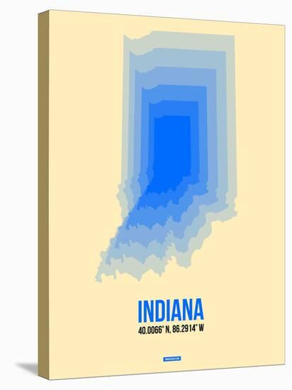 Indiana Radiant Map 1-NaxArt-Stretched Canvas
