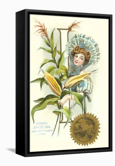 Indiana State Belle, Corn-null-Framed Stretched Canvas