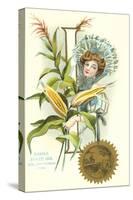 Indiana State Belle, Corn-null-Stretched Canvas
